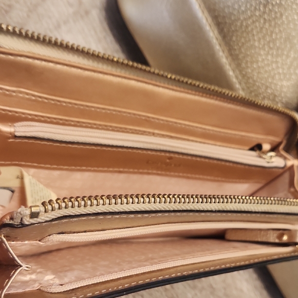 Kate Spade Gold Satchel and Wallet Set